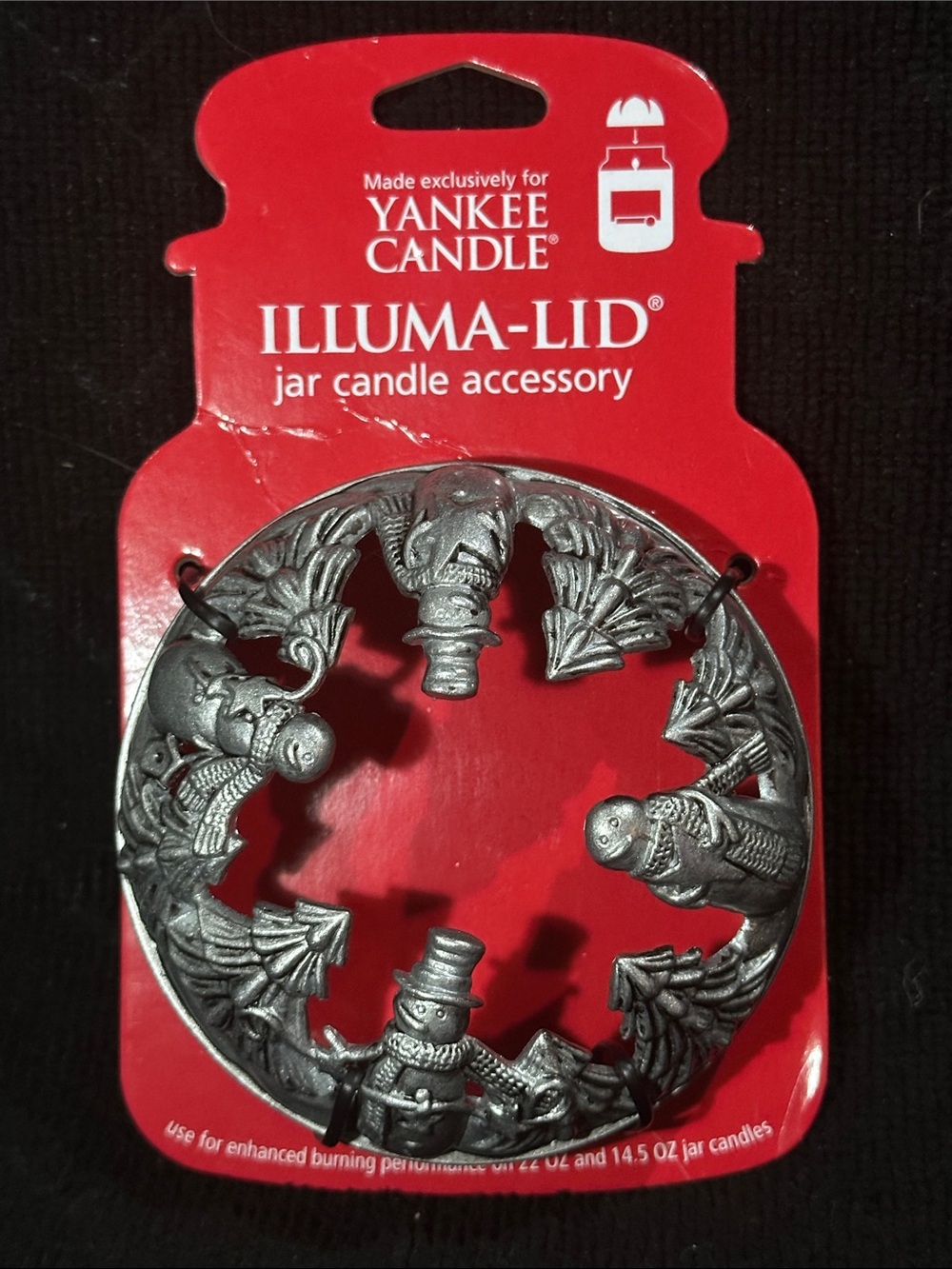 Yankee Candle Snowmen and Christmas Trees ILLUMA-Lid~NEW!